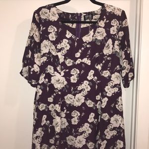 Plum floral dress, see more pictures!